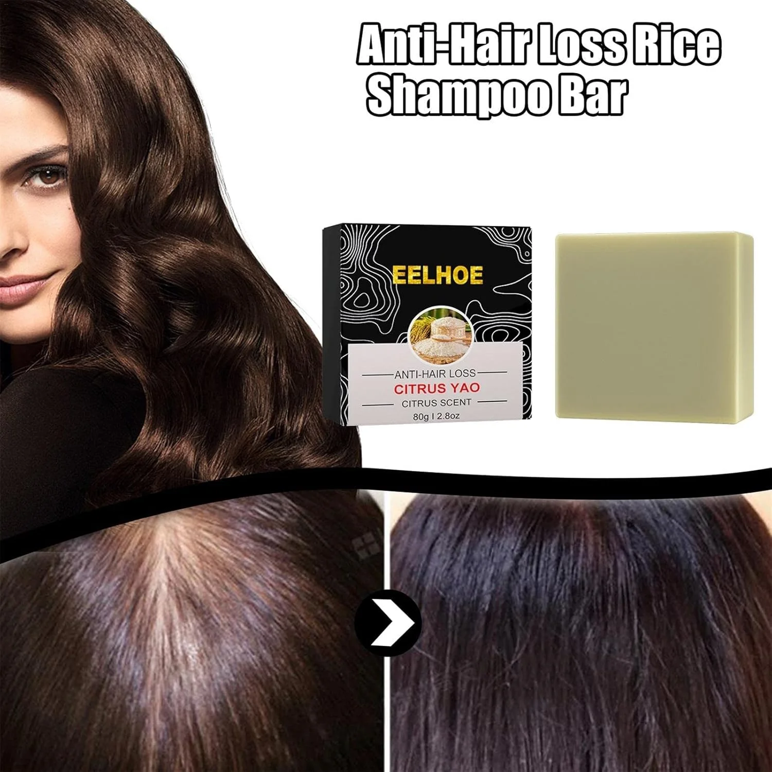 شامپو بار برای مو - شامپو بار ضد شوره سر، شامپو بار جامد مغذی و مرطوب کننده برای موهای خشک و آسیب دیده، راه حل جلوگیری از ریزش مو