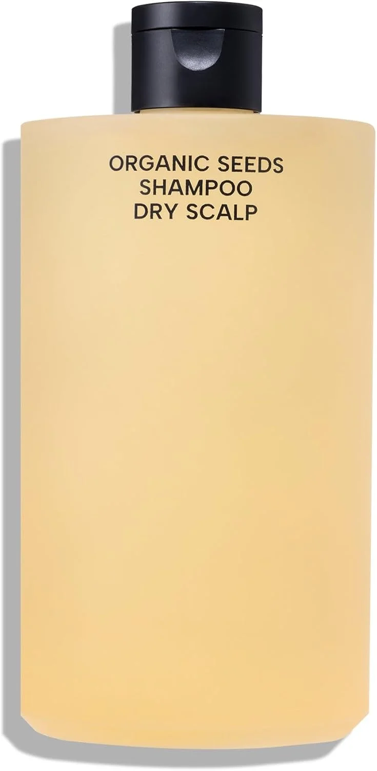 شامپو ارگانیک دانه های Whamisa برای پوست سر خشک - فرمول پست بیوتیک تخمیر شده، پاک کننده طراوت بخش، مراقبت از پوست سر و کنترل شوره سر، مرطوب کننده و آبرسان (490 میلی لیتر)