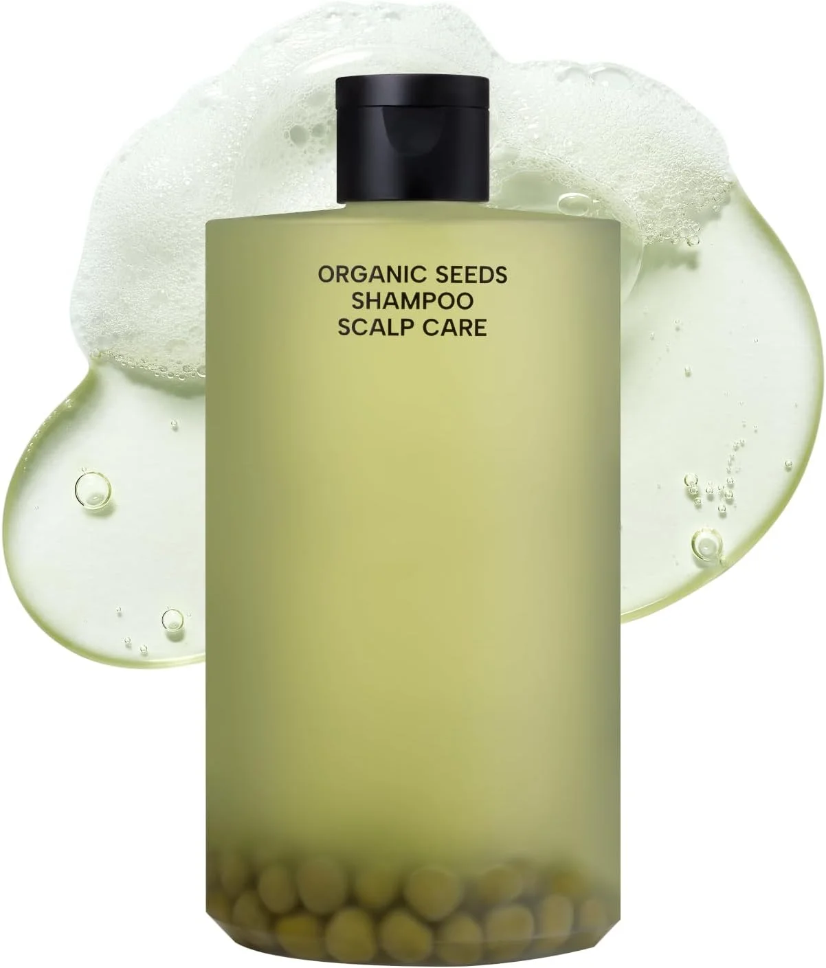 شامپو نخود سبز ارگانیک Whamisa - فرمول پست بیوتیک تخمیر شده برای مراقبت از پوست سر، فرمول بدون آب، مراقبت الهام گرفته از اسپا با رایحه چوبی (450 میلی لیتر)