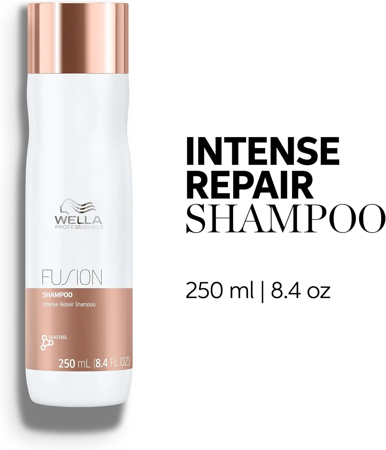 شامپو ترمیم کننده قوی موهای آسیب دیده Wella Professionals Fusion، ترمیم مو، ضد شکستگی مو، 250 میلی لیتر