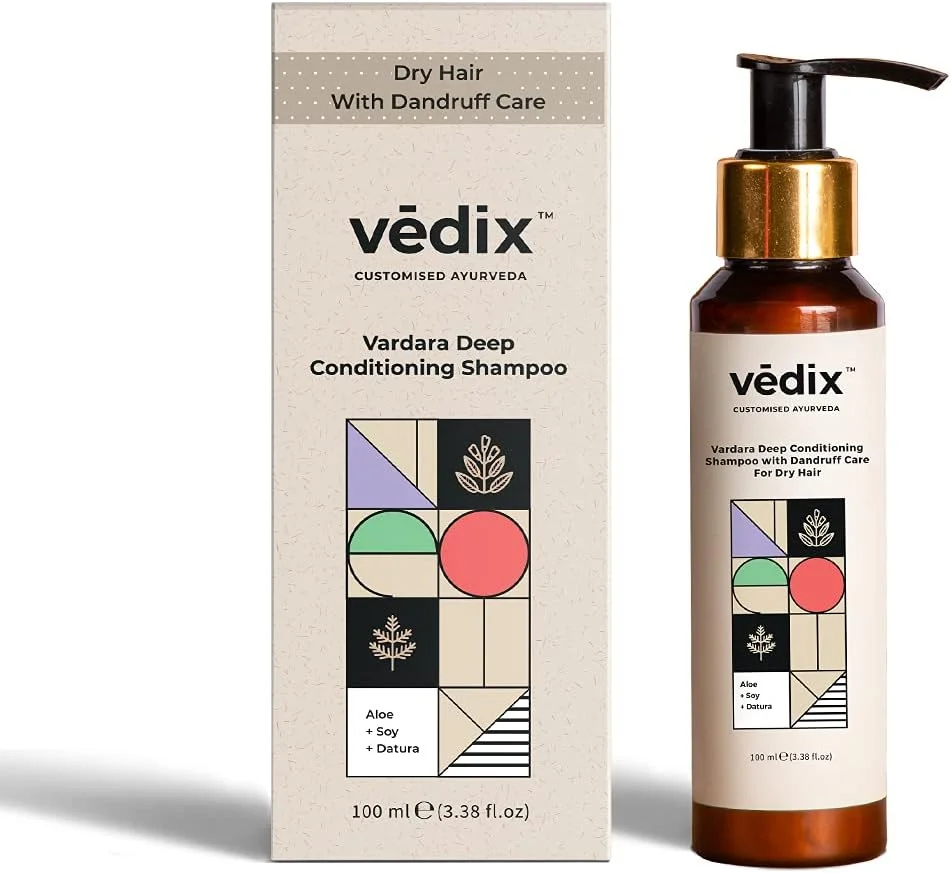 شامپو ضد شوره و نرم کننده عمیق ودیکس واردارا برای زنان و مردان | شامپو برای شوره سر و موهای خشک | 100 میلی لیتر