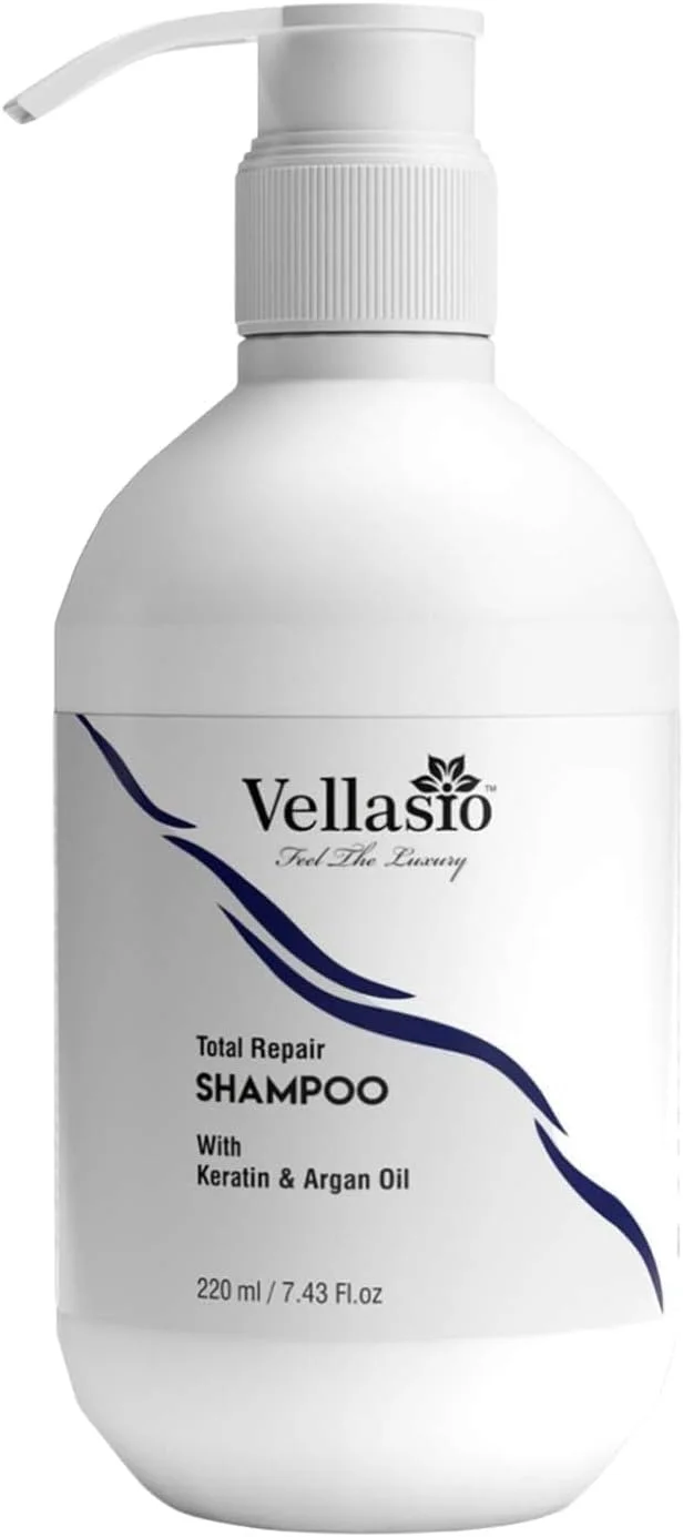 شامپو ترمیم کننده کامل مو ولاسیو پریمیوم و نرم کننده مو مرطوب کننده روزانه با کراتین و روغن آرگان برای کنترل ریزش مو و موهای ابریشمی برای خانم ها و آقایان