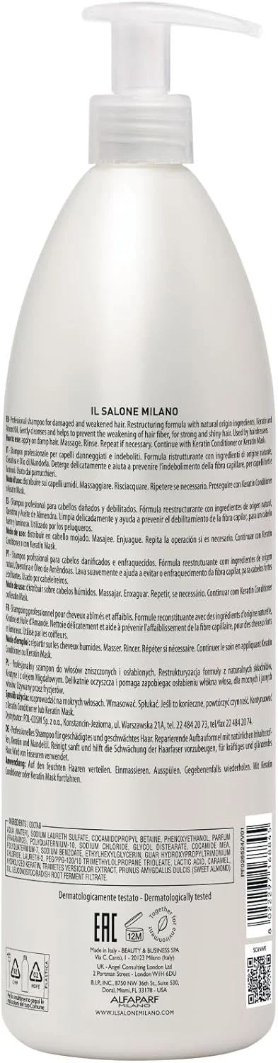 شامپو کراتین آلفاپرف میلانو ایل سالون میلانو 1000 میلی لیتر شامپو کراتین آلفاپرف میلانو ایل سالون میلانو 1000 میلی لیتر