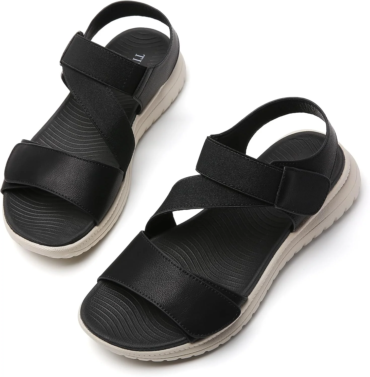 صندل زنانه تیلوکاو، صندل طبی راحت برای پیاده روی، صندل تابستانی سبک وزن، کفش های بند دار ورزشی و فضای باز