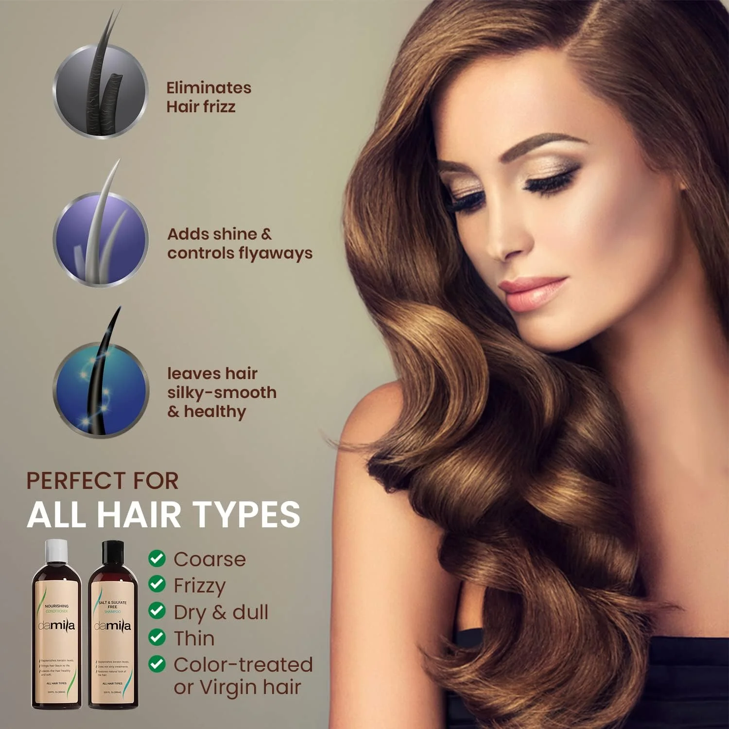 شامپو و نرم کننده بدون نمک و سولفات دامیلا برای موهای کراتینه و رنگ شده - پک حرفه ای کراتین برای موهای آسیب دیده، وز، مجعد، خشک و نازک - شامپو سین سال - 500 میلی لیتر شامپو و نرم کننده بدون نمک و سولفات دامیلا برای موهای کراتینه و رنگ شده - پک حرفه ای کراتین برای موهای آسیب دیده، وز، مجعد، خشک و نازک - شامپو سین سال - 500 میلی لیتر