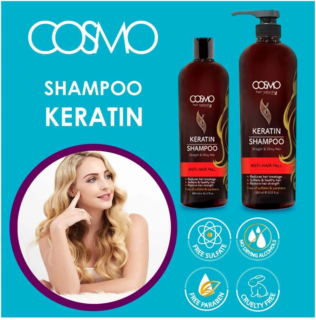 شامپو کراتینه موهای طبیعی سی دی COSMO DESIGNS مناسب انواع مو، 1000 میلی لیتر، ضد ریزش مو، نرم کننده و تقویت کننده مو، احیا کننده استحکام مو شامپو کراتینه موهای طبیعی سی دی COSMO DESIGNS مناسب انواع مو، 1000 میلی لیتر، ضد ریزش مو، نرم کننده و تقویت کننده مو، احیا کننده استحکام مو