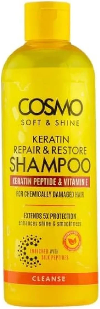 شامپو کراتین نرمی و درخشش سی دی COSMO DESIGNS حجم 480 میلی لیتر | ترمیم و احیا | محافظت 5 برابر | غنی شده با پپتیدهای ابریشم | افزایش درخشندگی و لطافت | پپتید کراتین و ویتامین E | زرد شامپو کراتین نرمی و درخشش سی دی COSMO DESIGNS حجم 480 میلی لیتر | ترمیم و احیا | محافظت 5 برابر | غنی شده با پپتیدهای ابریشم | افزایش درخشندگی و لطافت | پپتید کراتین و ویتامین E | زرد