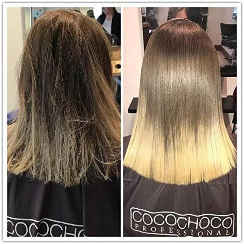 کیت استارتر کراتین طلای حرفه ای COCOCHOCO - درمان مو (100 میلی لیتر) و شامپو پاک کننده (50 میلی لیتر) - بدون فرمالدئید - درمان کراتینه کمپلکس برای صاف کردن مو - مناسب برای انواع مو کیت استارتر کراتین طلای حرفه ای COCOCHOCO - درمان مو (100 میلی لیتر) و شامپو پاک کننده (50 میلی لیتر) - بدون فرمالدئید - درمان کراتینه کمپلکس برای صاف کردن مو - مناسب برای انواع مو
