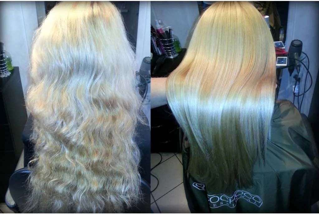 مجموعه آغازین کراتین خالص برزیلی حرفه ای کوکوشوکو (100 میلی لیتر) و شامپو پاک کننده (50 میلی لیتر) - درمان کراتینه کمپلکس برای صاف کردن مو - مناسب برای موهای بلوند - درمان مو بدون فرمالدئید