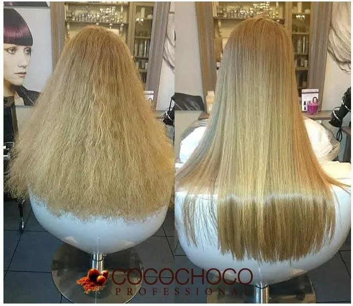 مجموعه آغازین کراتین خالص برزیلی حرفه ای کوکوشوکو (100 میلی لیتر) و شامپو پاک کننده (50 میلی لیتر) - درمان کراتینه کمپلکس برای صاف کردن مو - مناسب برای موهای بلوند - درمان مو بدون فرمالدئید