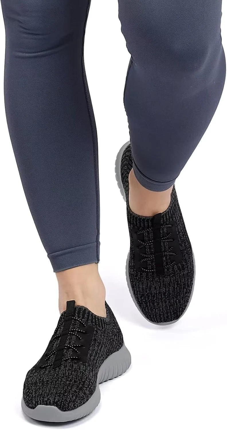 کفش پیاده روی زنانه تیوسیبون، کفش ورزشی سبک و راحت، خاکستری تیره/خاکستری، سایز 5