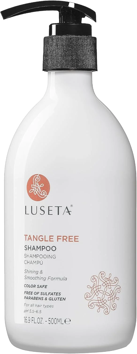 شامپو روتین ضد گره لوسِتا برای زنان و مردان - باز کننده گره با کراتین و روغن آرگان، محافظ رنگ مو برای موهای فر و موج دار، بدون پارابن و گلوتن 500 میلی لیتر شامپو روتین ضد گره لوسِتا برای زنان و مردان - باز کننده گره با کراتین و روغن آرگان، محافظ رنگ مو برای موهای فر و موج دار، بدون پارابن و گلوتن 500 میلی لیتر