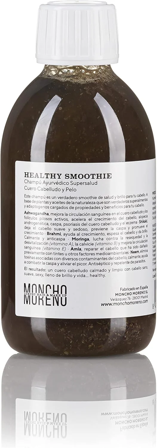 مونچو مورنو | شامپو اسموتی سالم - 100% طبیعی آیورودا | ضد شوره، ضد ریزش، تقویت کننده رشد و پاک کننده عمیق (250 میلی لیتر)