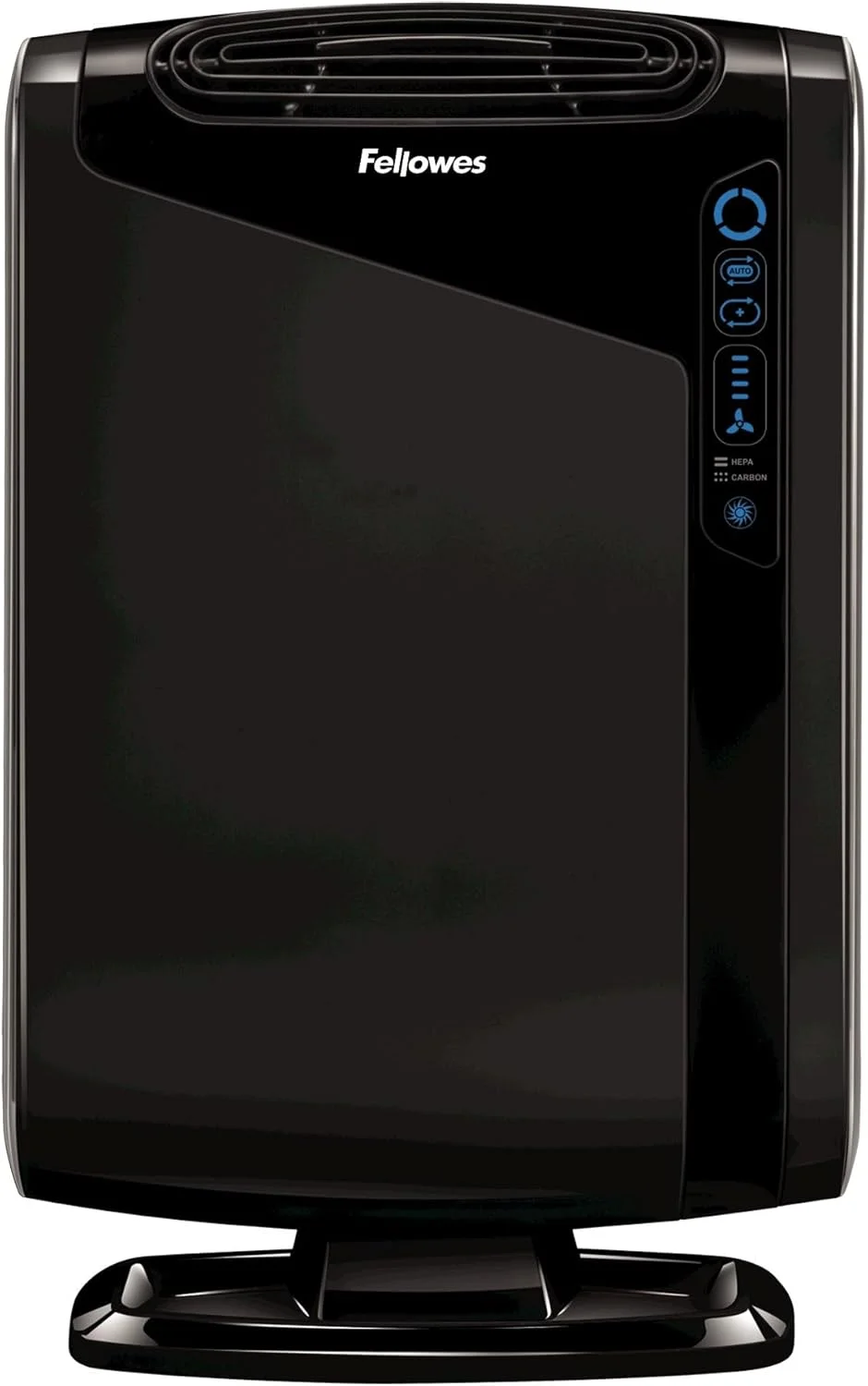 دستگاه تصفیه هوا Fellowes AeraMax 290 برای حذف کپک، بو، گرد و غبار، دود، مواد آلرژی زا و میکروب ها با فیلتر True HEPA و تصفیه 4 مرحله ای، مناسب برای اتاق های بزرگ 28 تا 56 متر مربع، مشکی