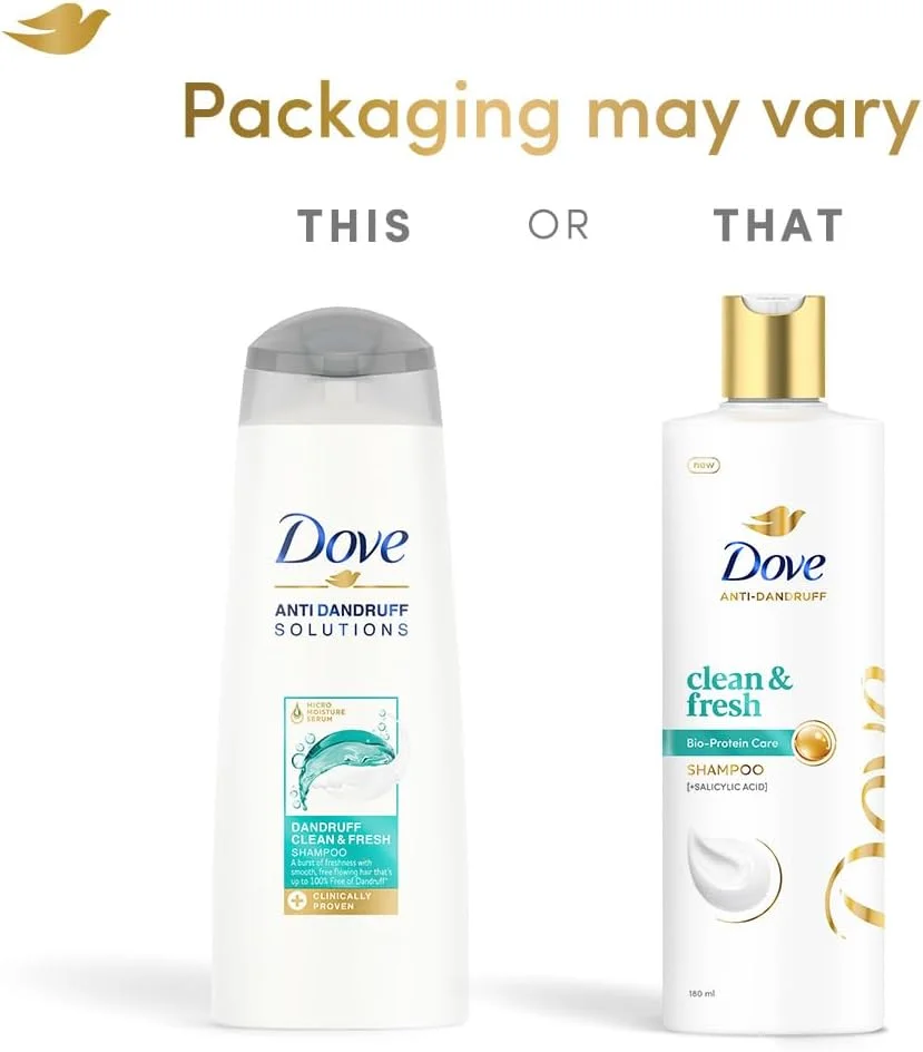 شامپو ضد شوره سر تمیز و شاداب Dove برای پوست سر خشک، خارش دار و پوسته پوسته، 180 میلی لیتر شامپو ضد شوره سر تمیز و شاداب Dove برای پوست سر خشک، خارش دار و پوسته پوسته، 180 میلی لیتر