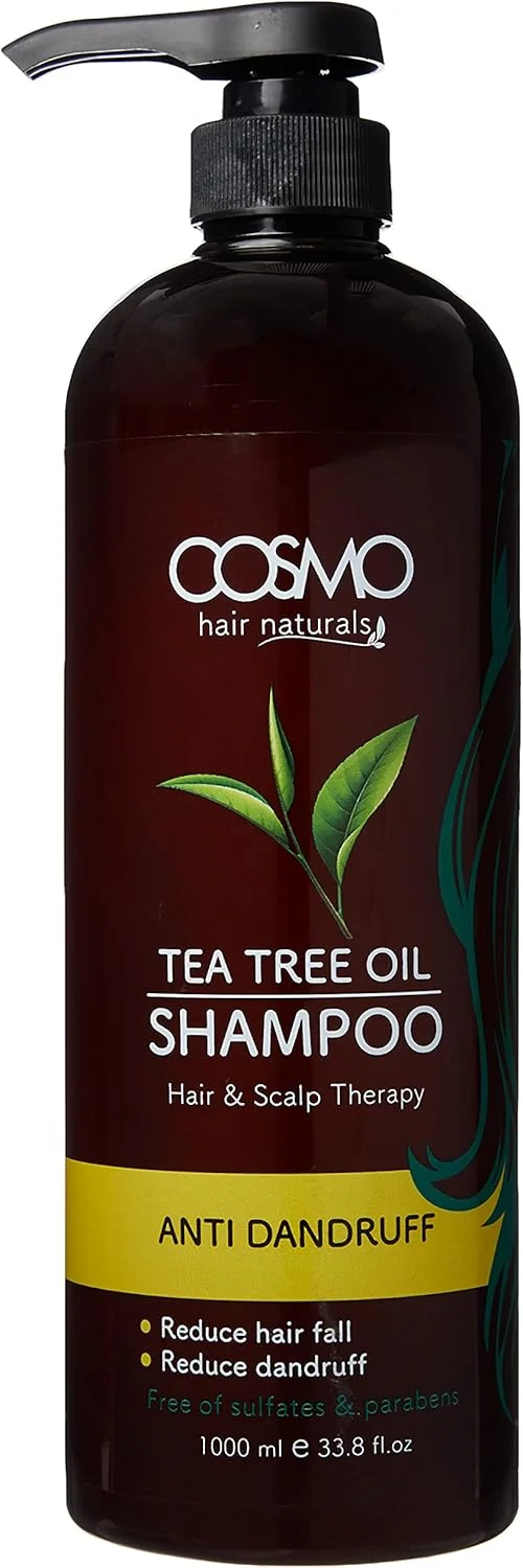 شامپو مو درخت چای نچرالز سی دی COSMO DESIGNS مناسب انواع مو، ۱۰۰۰ میلی لیتر، ضد شوره، کاهش ریزش مو، درمان مو و پوست سر شامپو مو درخت چای نچرالز سی دی COSMO DESIGNS مناسب انواع مو، ۱۰۰۰ میلی لیتر، ضد شوره، کاهش ریزش مو، درمان مو و پوست سر