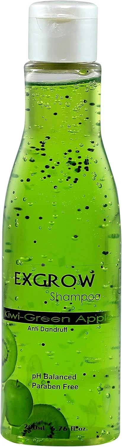 شامپو سیب سبز کیوی EXGROW (ضد شوره سر)، 200 میلی لیتر شامپو سیب سبز کیوی EXGROW (ضد شوره سر)، 200 میلی لیتر