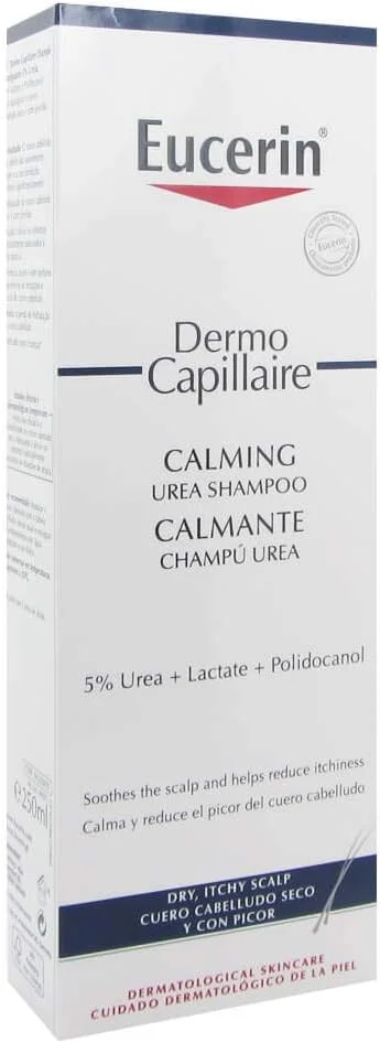 شامپو اوره 5% اوسرین درموکاپیلر برای پوست سر خشک و خارش دار، تغذیه کننده و تسکین دهنده پوست سر خشک و خارش دار، درخشش سالم و موهای انعطاف پذیر، 250 میلی لیتر