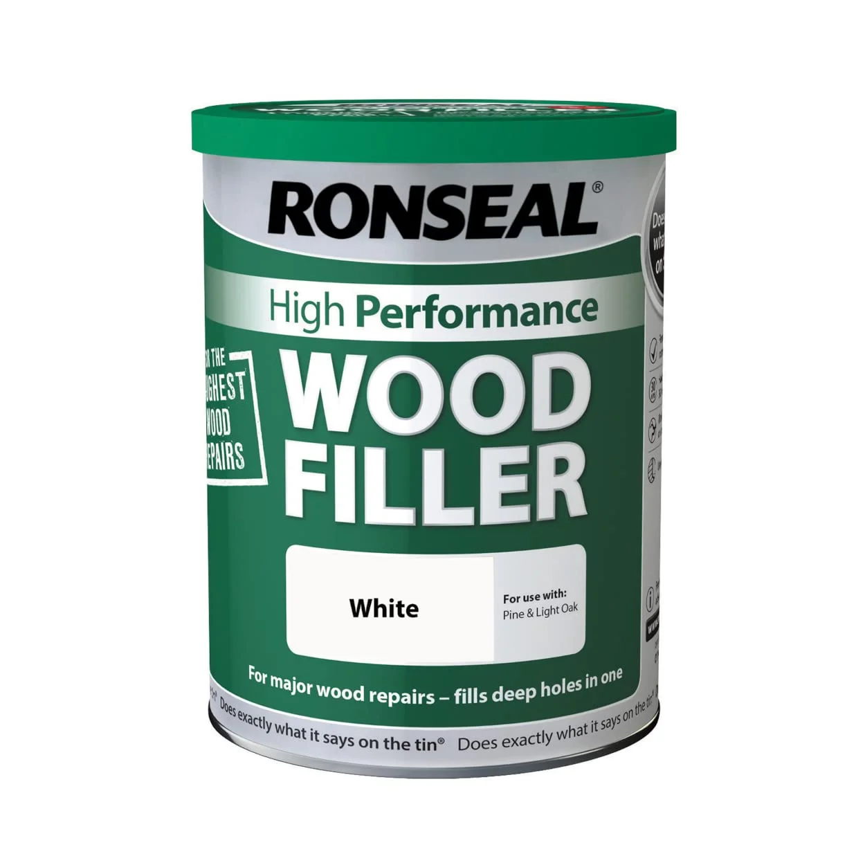بتونه چوب با عملکرد بالا Ronseal HPWFW1K سفید 1 کیلوگرم