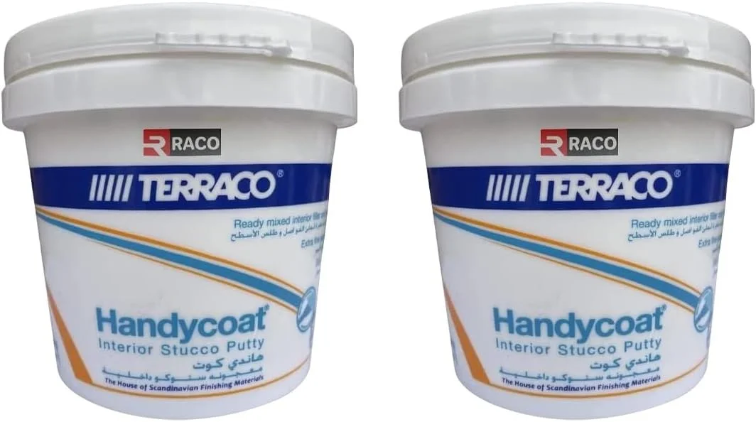 بتونه استوکو هندی‌کوت RACO، طراحی شده برای پر کردن ترک‌ها و سوراخ‌های داخلی - بسته 2 عددی 1 کیلوگرمی