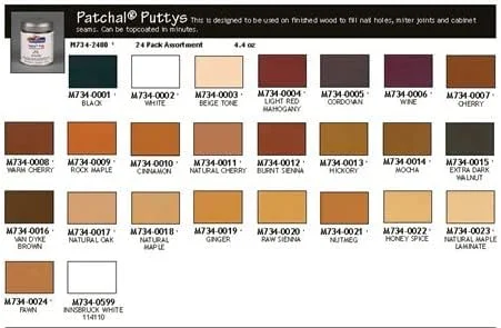 بتونه چوب موهاک Patchal رنگ Sienna M734-0020 - بتونه چوب مقاوم در برابر محو شدن - 113 گرم بتونه چوب موهاک Patchal رنگ Sienna M734-0020 - بتونه چوب مقاوم در برابر محو شدن - 113 گرم
