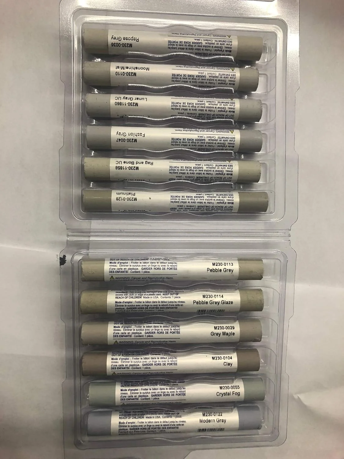 مجموعه 12 عددی بتونه ترمیمی موهاک مدل Fil Stik رنگ خاکستری (M230-1230)