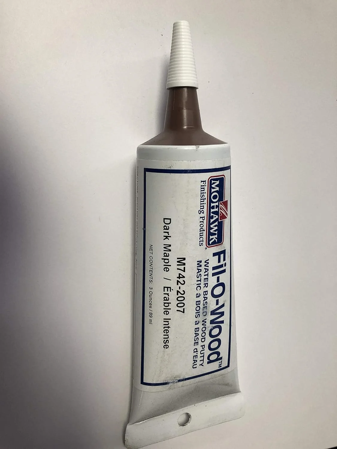 بتونه چوب موهاک، رنگ افرا تیره، مدل M742-2007 - بتونه تعمیراتی پایه آب برای گوشه‌ها و سوراخ‌ها - VOC کم - 85 گرم