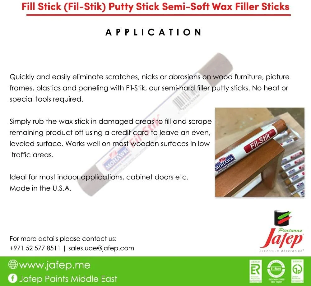 محصولات نهایی موهاوک، افرا کارامل M230-4069 - بتونه نیمه سخت Filstik برای خراش های چوب و مبلمان محصولات نهایی موهاوک، افرا کارامل M230-4069 - بتونه نیمه سخت Filstik برای خراش های چوب و مبلمان