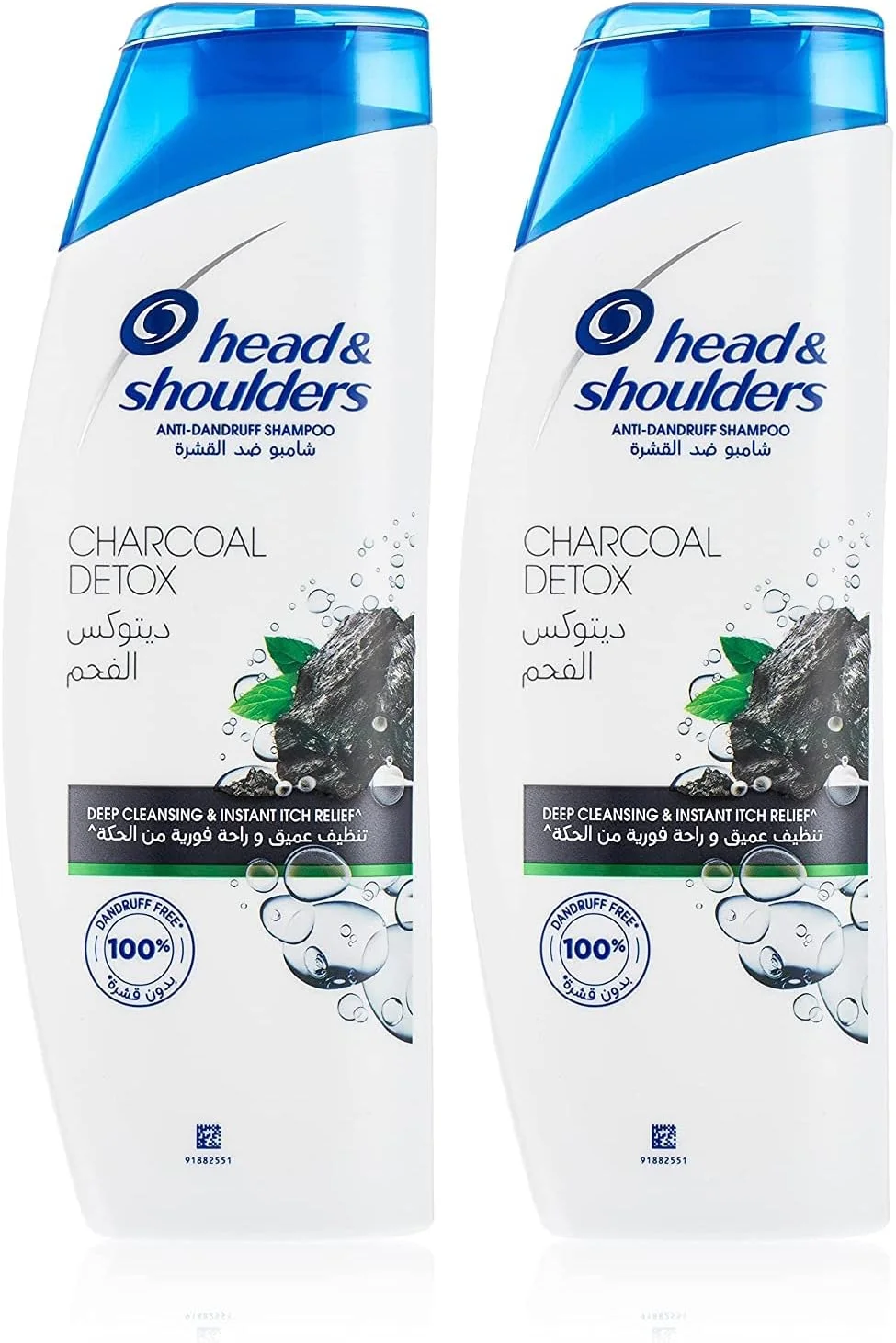 شامپو ضد شوره سر و شانه مدل Charcoal Detox، ۲ عدد ۴۰۰ میلی لیتری