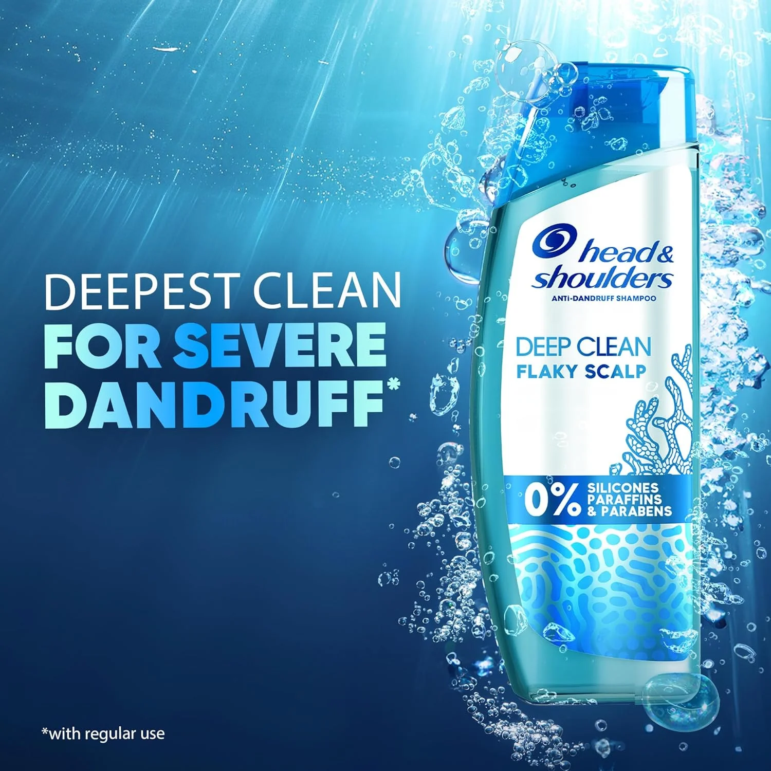 شامپو ضد شوره سر و پاک کننده عمیق مو و پوست سر هد اند شولدرز، مناسب برای پوست سر بسیار پوسته پوسته، فاقد سیلیکون، پارابن و پارافین، 400 میلی لیتر