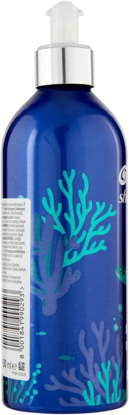 شامپو ضد شوره کلاسیک کلین هد اند شولدرز، بطری آلومینیومی قابل پر کردن مجدد، دارای پمپ، محافظت 72 ساعته در برابر شوره سر، 430 میلی لیتر