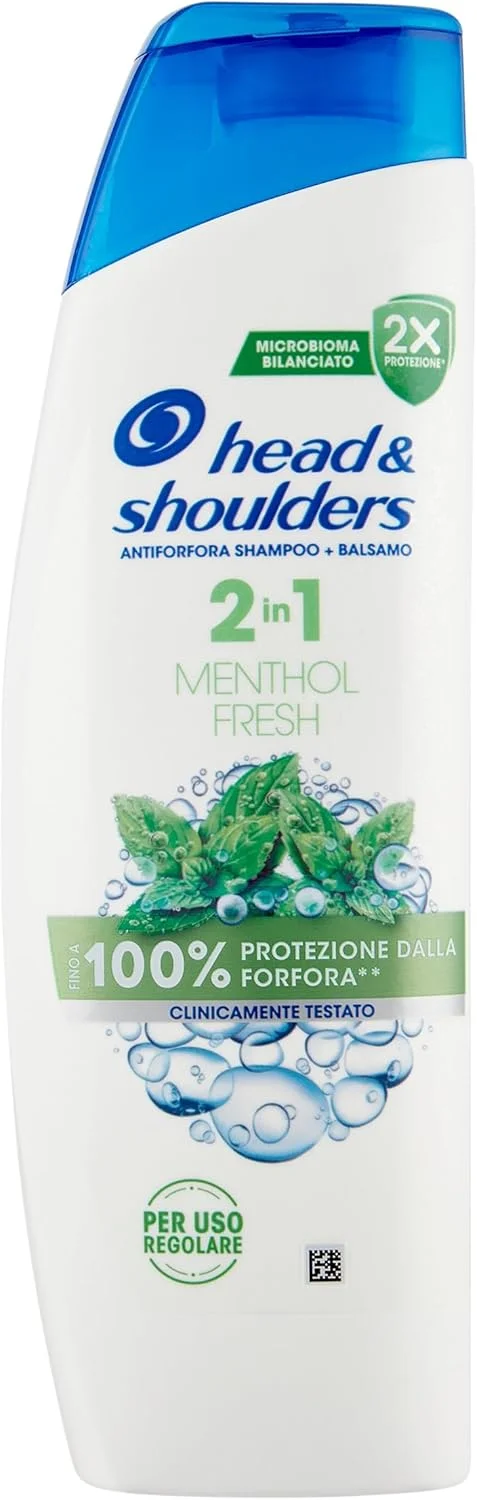 شامپو و نرم کننده سر و شانه مدل Menthol Fresh 2-in-1 ضد شوره سر 250 میلی لیتر، محافظت تا 100% در برابر شوره سر. از نظر بالینی تست شده. مناسب برای انواع مو. برای استفاده روزانه. با رایحه منتول شامپو و نرم کننده سر و شانه مدل Menthol Fresh 2-in-1 ضد شوره سر 250 میلی لیتر، محافظت تا 100% در برابر شوره سر. از نظر بالینی تست شده. مناسب برای انواع مو. برای استفاده روزانه. با رایحه منتول