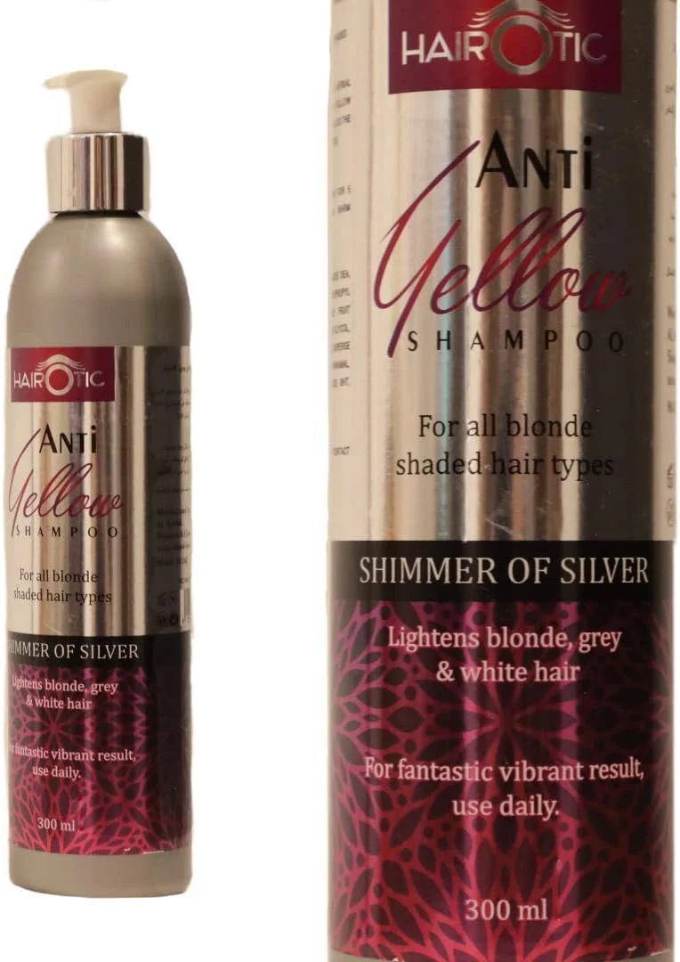 شامپو ضد زردی هیروتیک برای موهای بلوند، خاکستری و سفید شامپو ضد زردی هیروتیک برای موهای بلوند، خاکستری و سفید