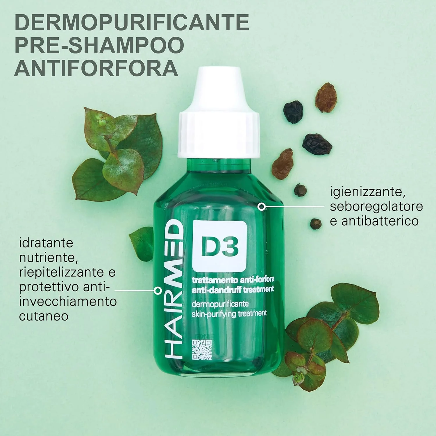 روغن موی نوآورانه D3 HAIRMED، ضد شوره، روغن مو ضد شوره چرب و خشک، درمان مو، 100 میلی لیتر روغن موی نوآورانه D3 HAIRMED، ضد شوره، روغن مو ضد شوره چرب و خشک، درمان مو، 100 میلی لیتر