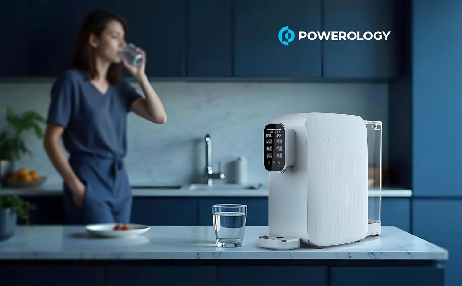 دستگاه تصفیه آب و آبسردکن اسمز معکوس پاورولوژی، نمایشگر LED، ظرفیت 3 لیتر، ظرفیت آب ضایعات 1 لیتر، آب گرم فوری (3 ثانیه)، صفحه نمایش لمسی 4 اینچی، توان نامی 2000 وات، دوشاخه UK - سفید دستگاه تصفیه آب و آبسردکن اسمز معکوس پاورولوژی، نمایشگر LED، ظرفیت 3 لیتر، ظرفیت آب ضایعات 1 لیتر، آب گرم فوری (3 ثانیه)، صفحه نمایش لمسی 4 اینچی، توان نامی 2000 وات، دوشاخه UK - سفید