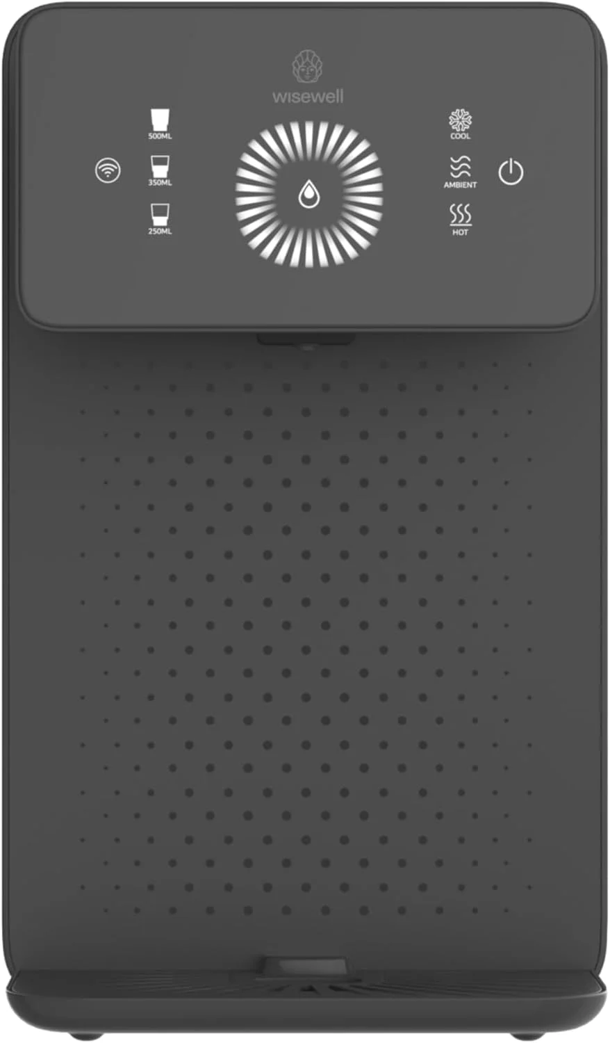 دستگاه تصفیه آب خانگی Wisewell، فیلتراسیون 4 مرحله ای RO+UV، اسمز معکوس، آب گرم و سرد فوری، برنامه هوشمند، تعویض خودکار فیلتر، حذف 99.9% نانوپلاستیک (مشکی)