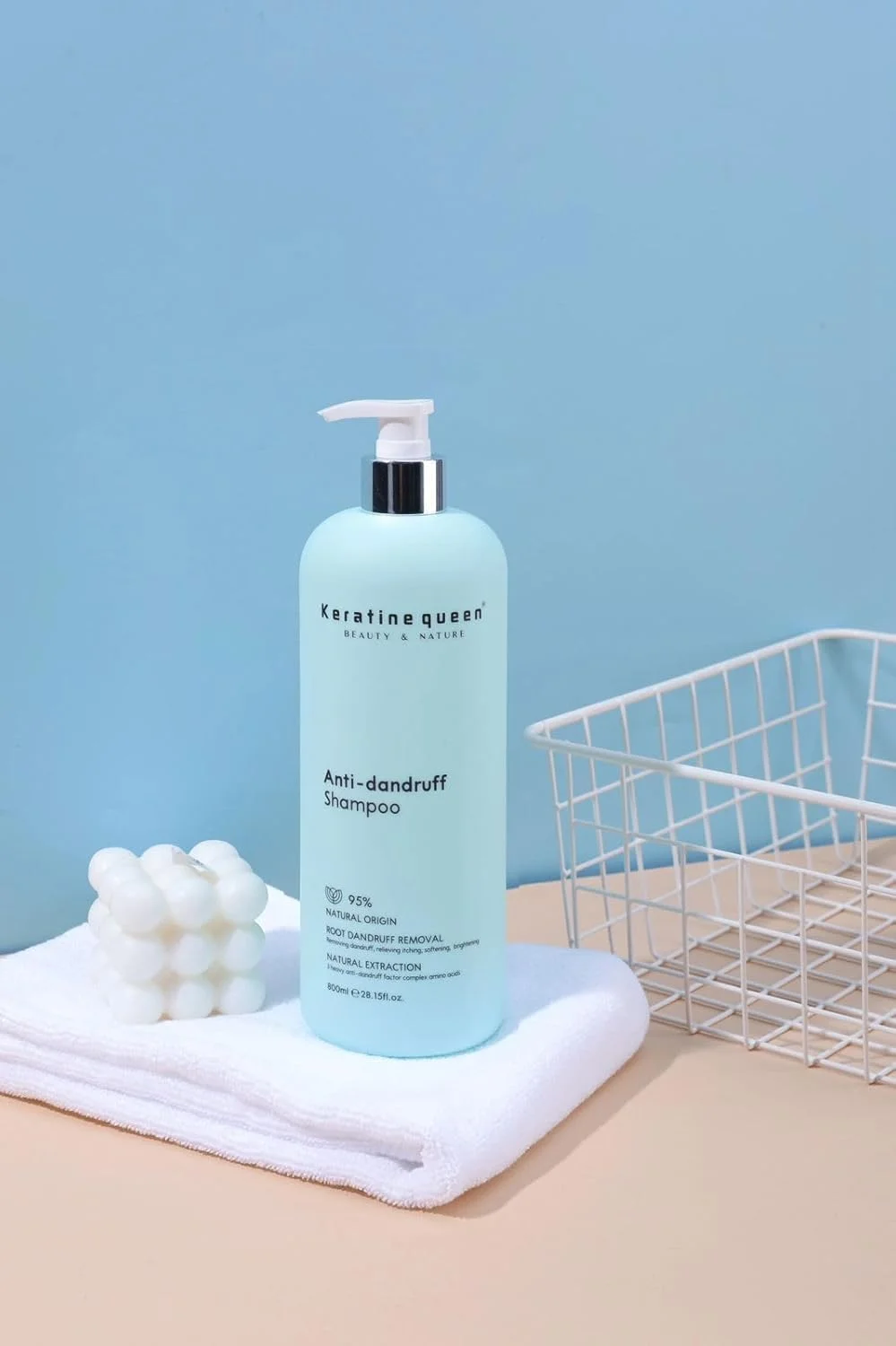 شامپو ضد شوره کراتین کویین، منشاء طبیعی، 800 میلی لیتر
