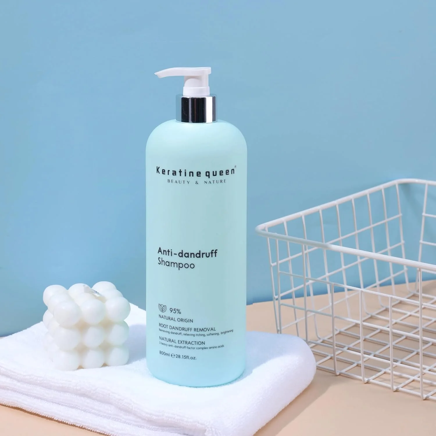 شامپو ضد شوره کراتین کویین، منشاء طبیعی، 800 میلی لیتر