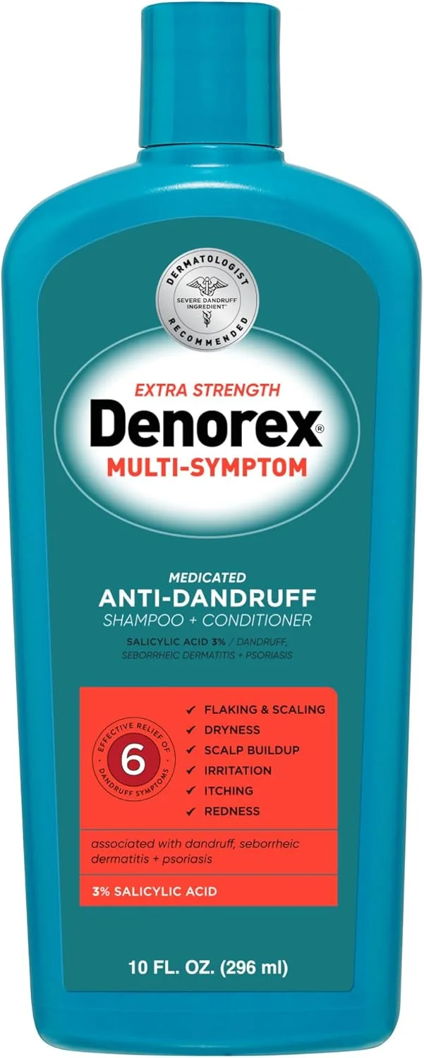 شامپو و نرم کننده ضد شوره سر دنورکس با قدرت فوق العاده، 295 میلی لیتر