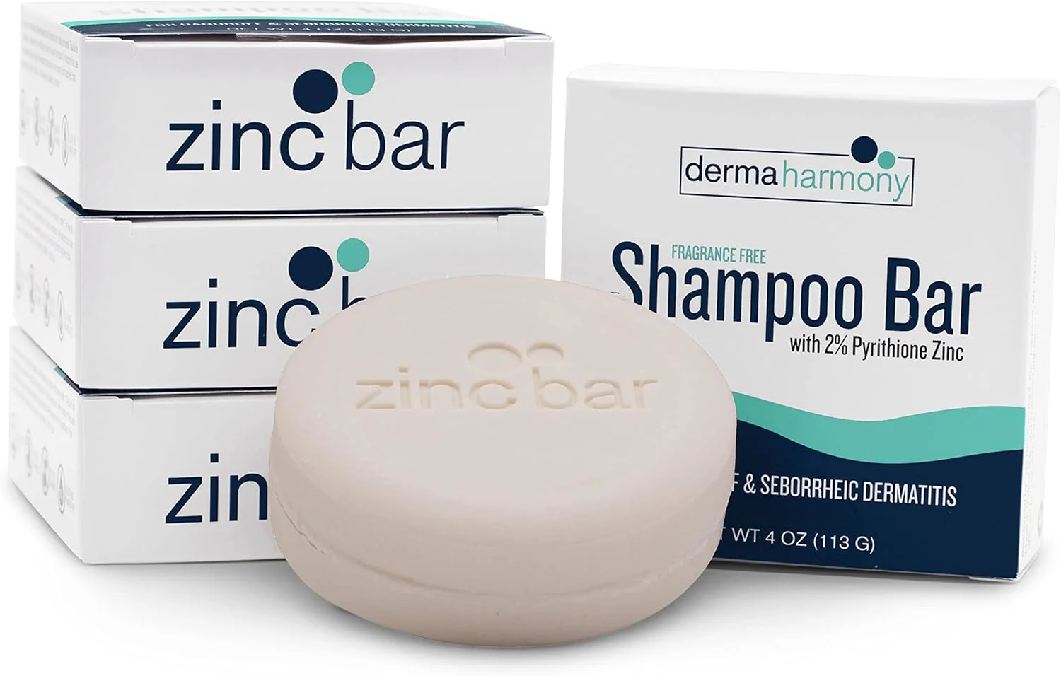 شامپو بار 2% پیریتیون زینک درماهارمونی برای شوره سر و درماتیت سبورئیک - بدون عطر (113 گرم) شامپو بار 2% پیریتیون زینک درماهارمونی برای شوره سر و درماتیت سبورئیک - بدون عطر (113 گرم)