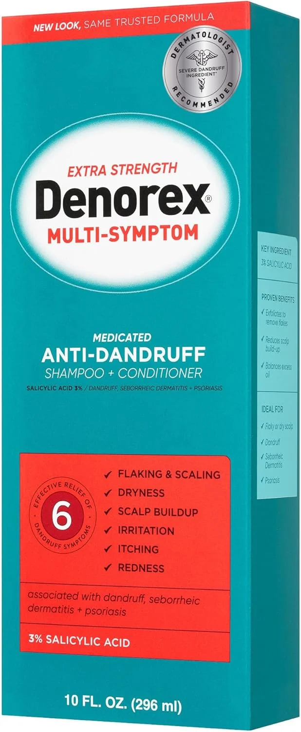 شامپو و نرم کننده ضد شوره سر دنورکس با قدرت فوق العاده، 295 میلی لیتر