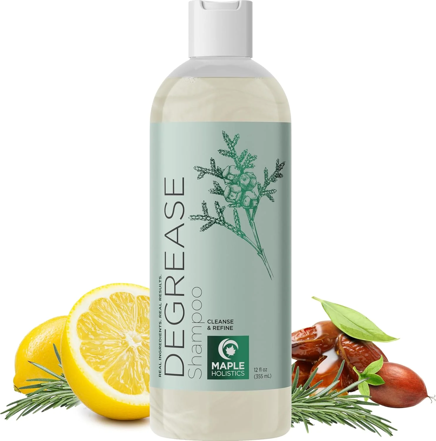 شامپو چربی زدا برای مراقبت از موهای چرب - شامپو شفاف کننده برای موهای چرب و مراقبت از پوست سر چرب - شامپو پاک کننده عمیق برای موهای چرب و پاک کننده پوست سر برای تجمع چربی با روغن های ضروری برای مو (295 میلی لیتر)