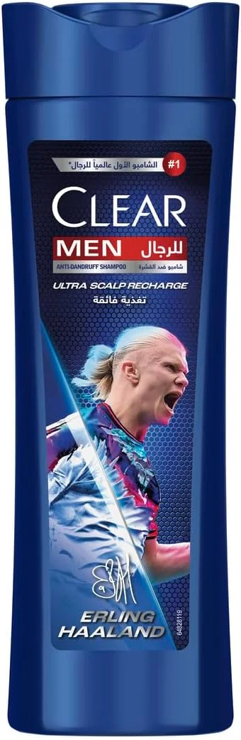 شامپو ضد شوره مردانه کلیر، شارژ مجدد فوق العاده پوست سر، نسخه هالند، موهای 100% بدون شوره و پوست سر تغذیه شده، 400 میلی لیتر