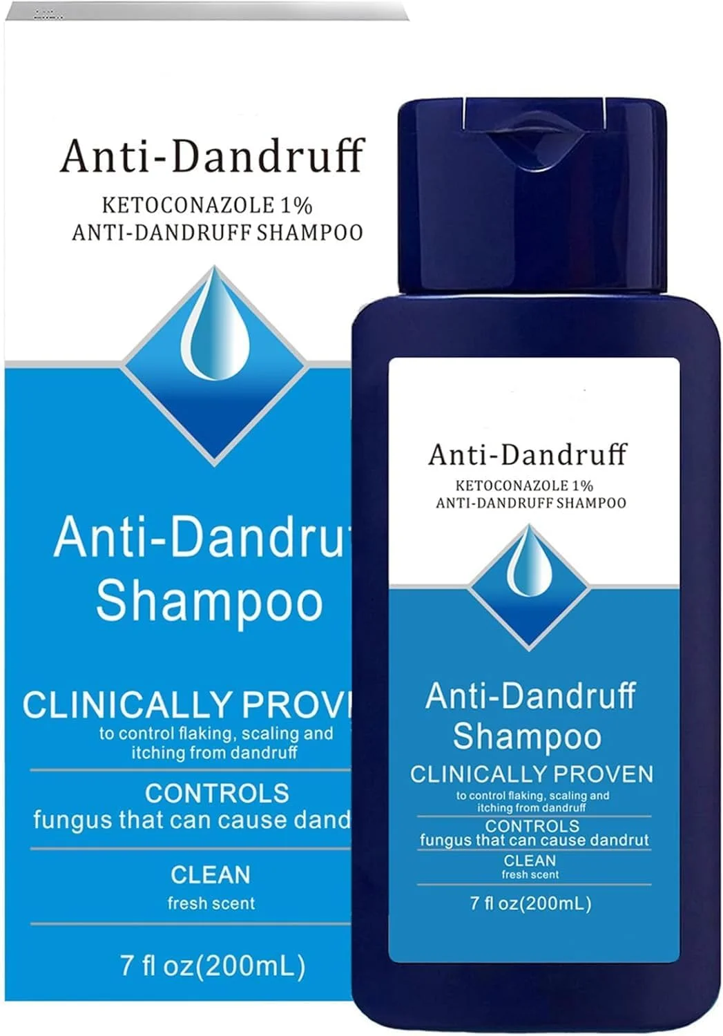 شامپو ضد شوره پاک کننده، بدون پوسته، مرطوب کننده، تسکین فوری خارش، تقویت کننده مو، جلوگیری از ریزش مو - 200 میلی لیتر