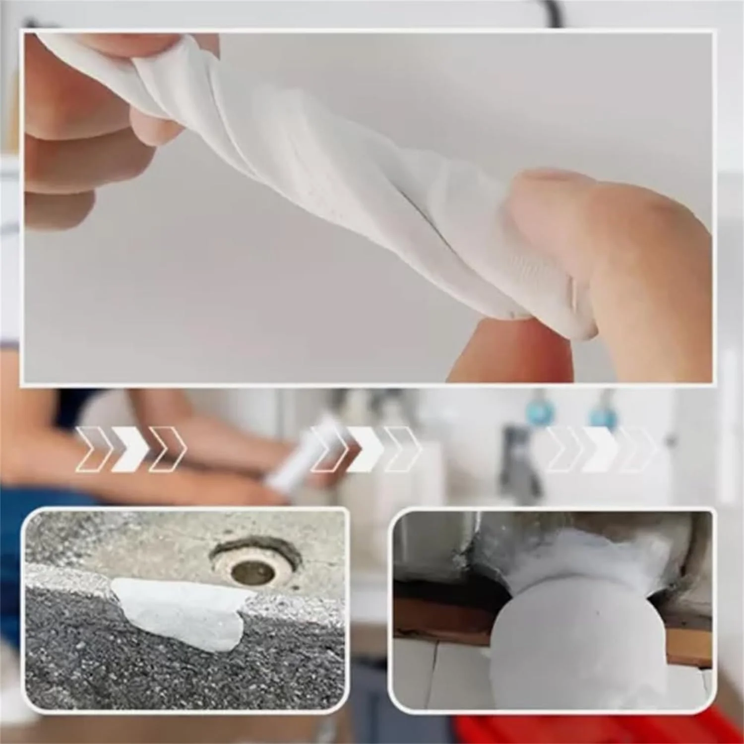بتونه تعمیر آهن ضد آب و سنگین برای لوله های فلزی و PVC، ماستیک چسب فولادی پلاستیکی بادوام، درزگیر فوری رفع نشتی برای سوراخ های دیوار، سرامیک، ترکیدگی لوله، سفید بتونه تعمیر آهن ضد آب و سنگین برای لوله های فلزی و PVC، ماستیک چسب فولادی پلاستیکی بادوام، درزگیر فوری رفع نشتی برای سوراخ های دیوار، سرامیک، ترکیدگی لوله، سفید