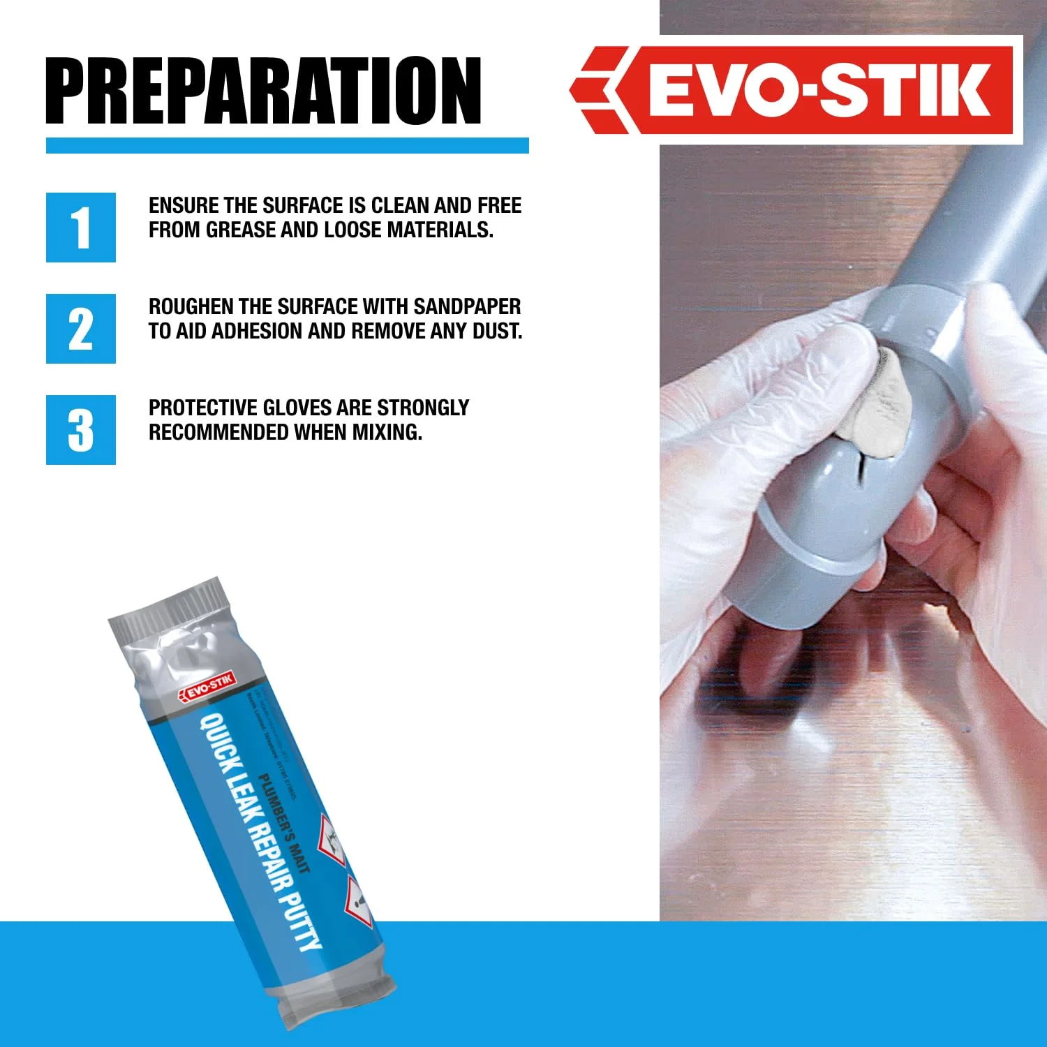 بتونه تعمیر نشتی سریع EVO-STIK Plumber's Mait: راه حل فوری و ضد آب برای تعمیرات اضطراری لوله کشی بتونه تعمیر نشتی سریع EVO-STIK Plumber's Mait: راه حل فوری و ضد آب برای تعمیرات اضطراری لوله کشی