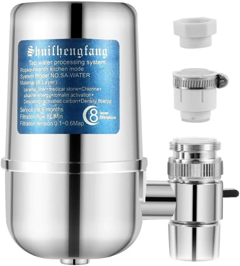 شیر آب تصفیه کننده آب آشامیدنی استیل ضد زنگ استاندارد برای شیر آشپزخانه و سینک حمام