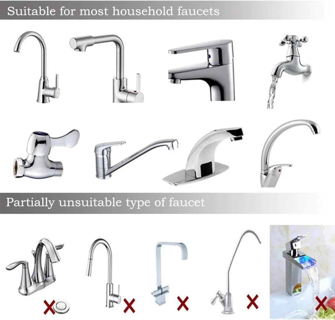 شیر آب تصفیه کننده آب آشامیدنی استیل ضد زنگ استاندارد برای شیر آشپزخانه و سینک حمام
