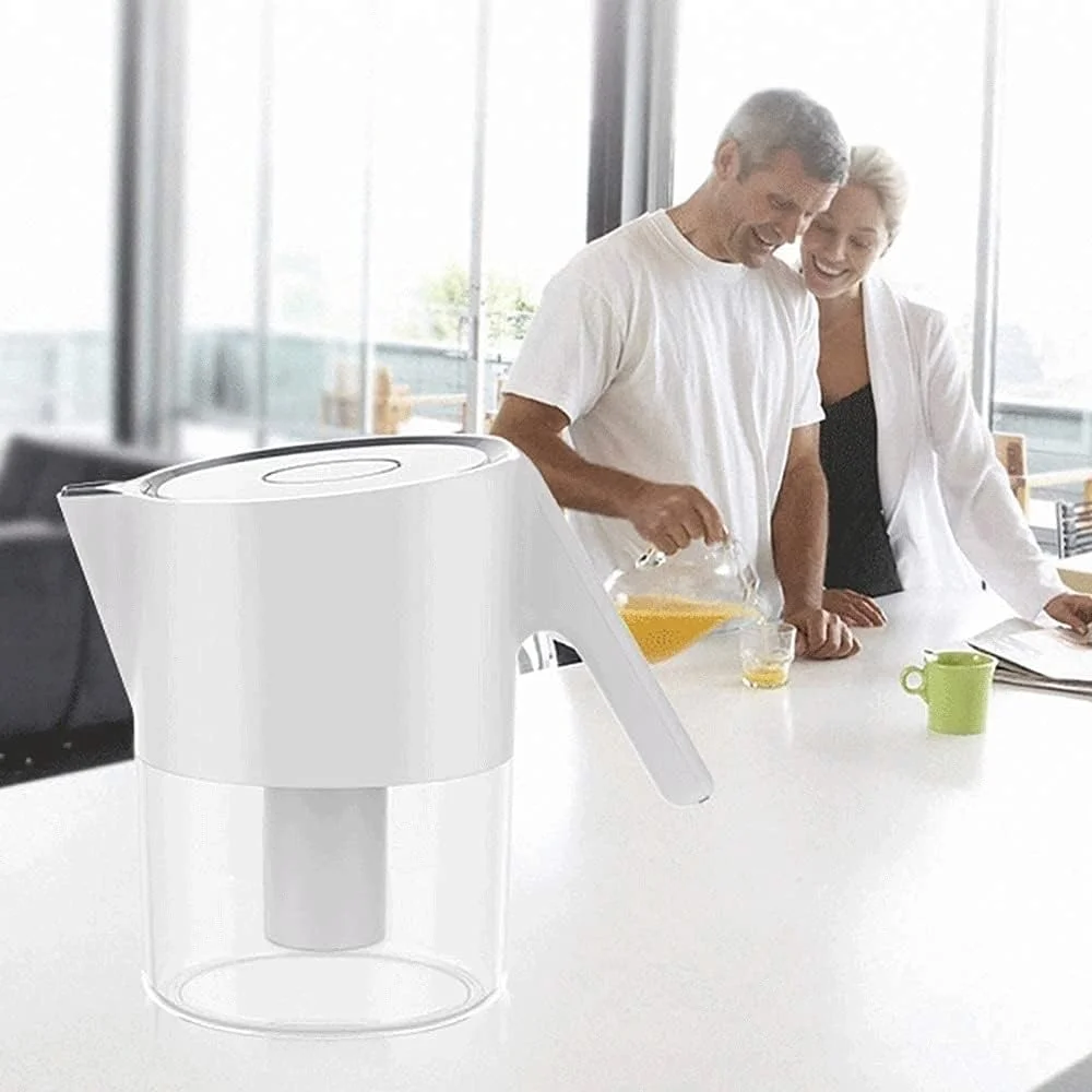 مخزن فیلتر آب UOOD Flow، سازگار با کارتریج ها، فیلتر آب که به کاهش رسوب آهک و کلر کمک می کند، سفید مخزن فیلتر آب UOOD Flow، سازگار با کارتریج ها، فیلتر آب که به کاهش رسوب آهک و کلر کمک می کند، سفید