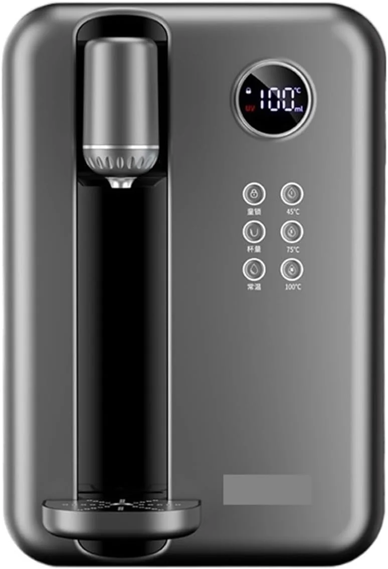 آبسردکن فوری JHQWIDD، دستگاه آب آشامیدنی فوری دیواری، دستگاه تصفیه آب هوشمند خانگی، آبسردکن آب سرد و گرم 220 (خاکستری)